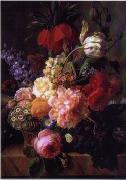 Floral, beautiful classical still life of flowers.064 unknow artist